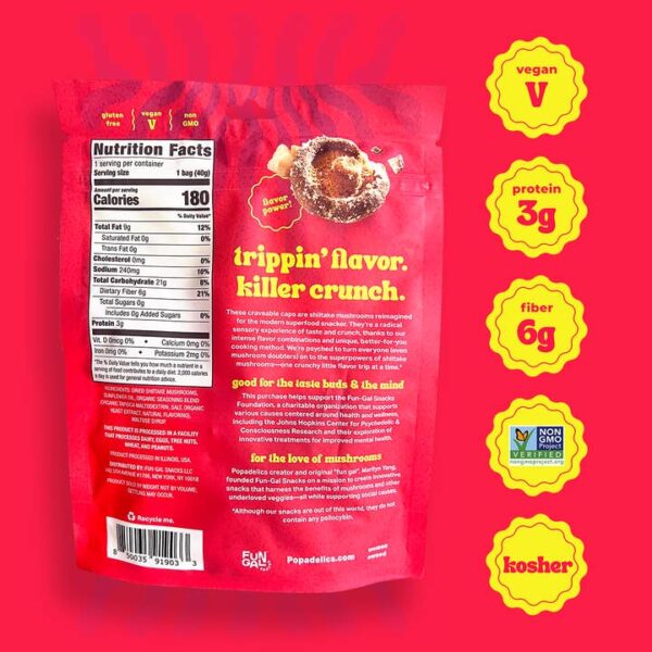 Crunchy Mushroom Chips- Trippin Truffle Parm - Image 3