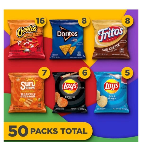 Frito-Lay Flavor Mix Variety Pack Chips, 50CT - Image 2