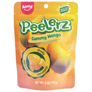 Amos Gummy Peelerz Mango 6oz, 12ct