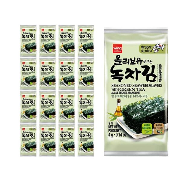 Wang Korean Roasted Seaweed Snack-4g (16x6, 96 Packs) - Image 3