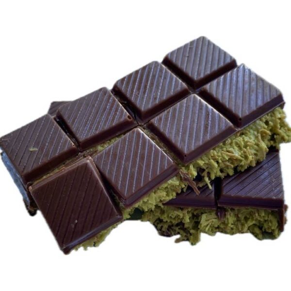 Pistachio Praline Dubai Chocolate Bar – Crispy & Nutty Delight 71gr - Image 6