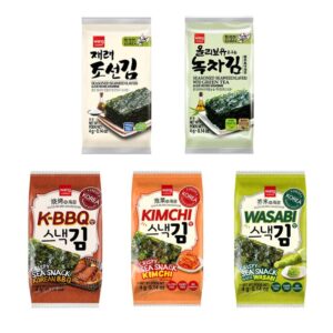 Wang Korean Roasted Seaweed Snack-4g (16x6, 96 Packs)
