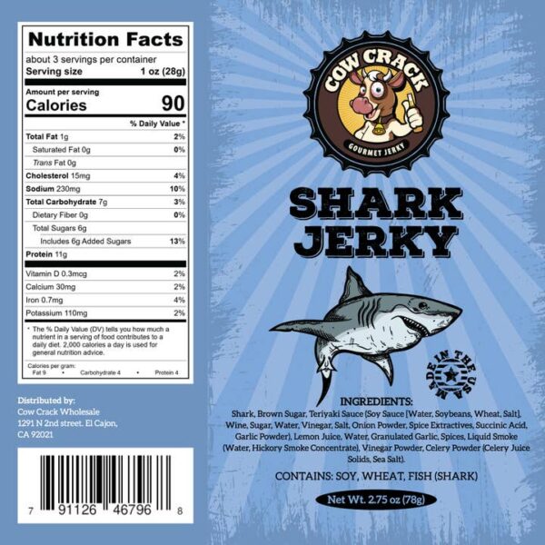 Cow Crack Shark Jerky 2.75 oz - Image 3